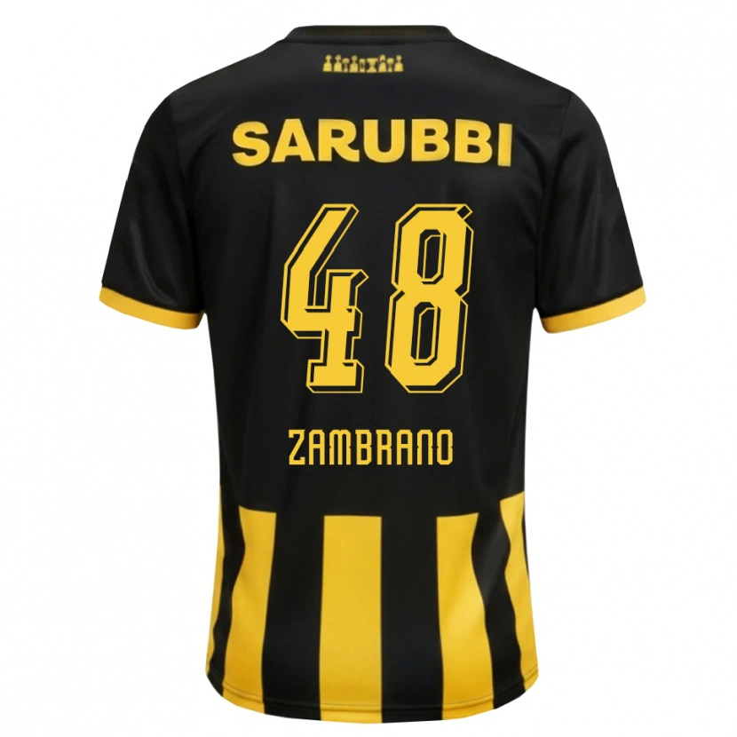 Danxen Dámské Carlos Zambrano #48 Černá Žlutá Domů Hráčské Dresy 2026/27 Dres