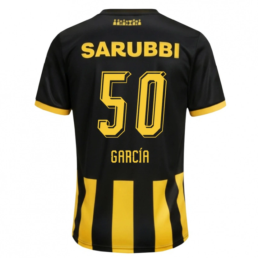Danxen Dámské Diego García #50 Černá Žlutá Domů Hráčské Dresy 2026/27 Dres