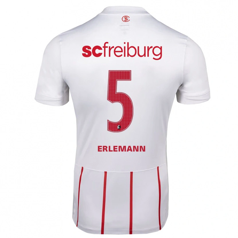 Danxen Dámské Linus Erlemann #5 Bílá Červená Žlutá Daleko Hráčské Dresy 2026/27 Dres