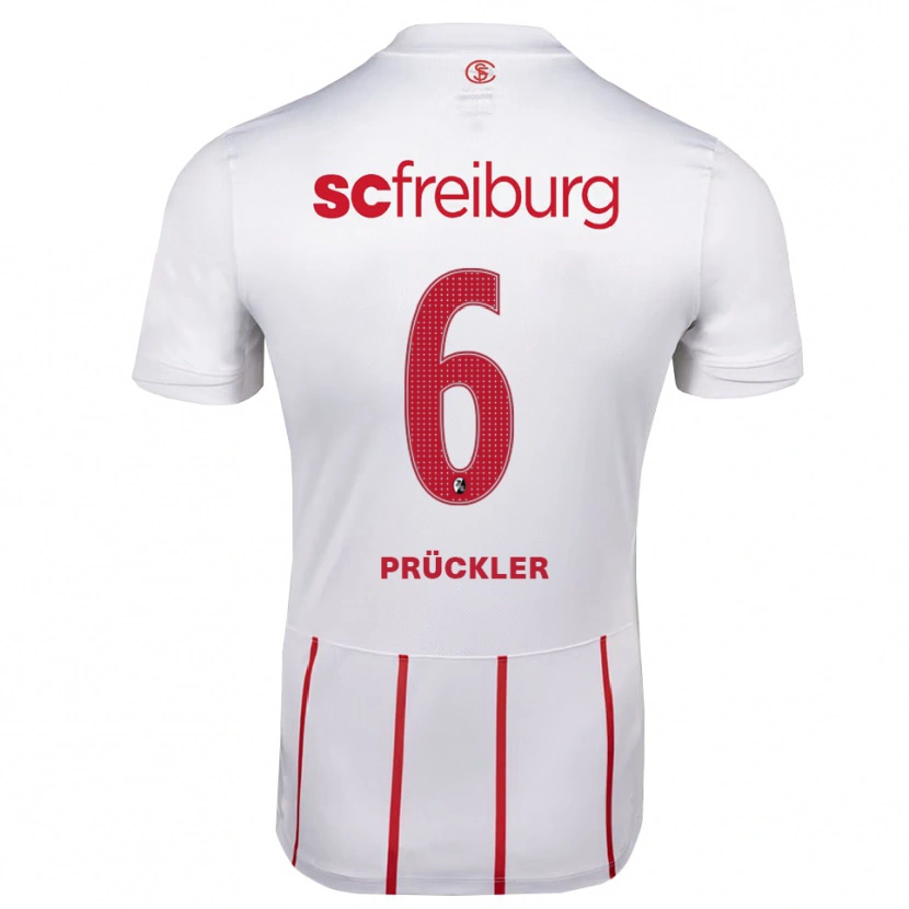 Danxen Dámské Moritz Prückler #6 Bílá Červená Žlutá Daleko Hráčské Dresy 2026/27 Dres