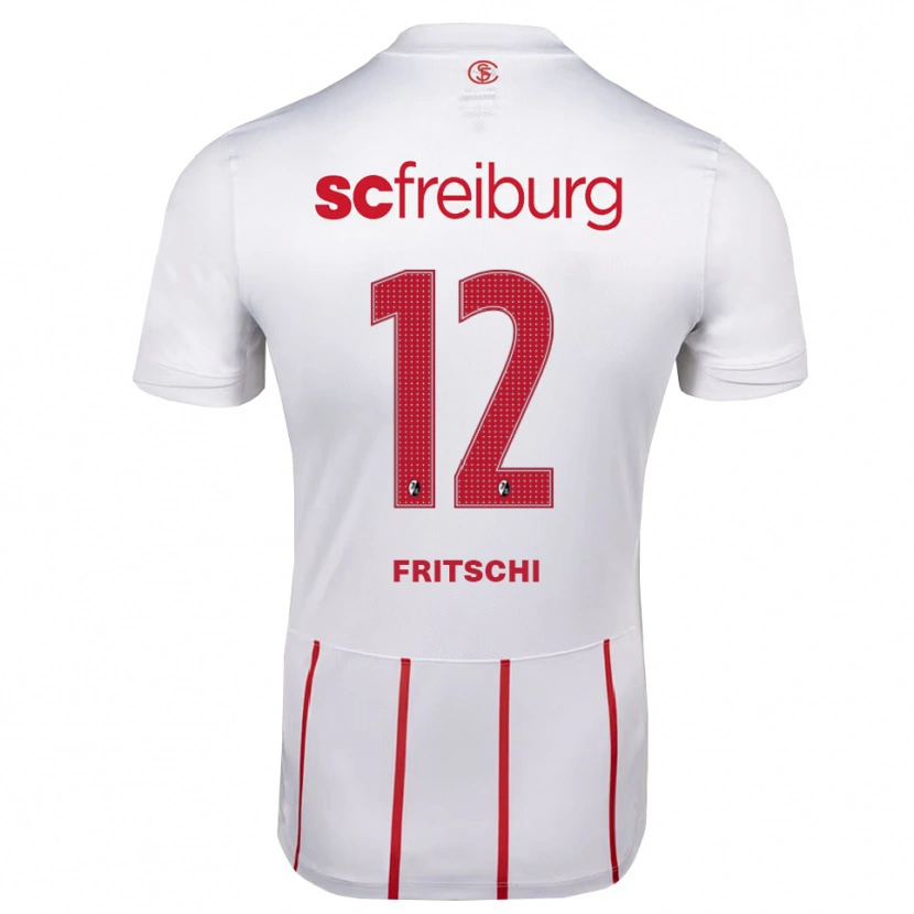 Danxen Dámské Emilio Fritschi #12 Bílá Červená Žlutá Daleko Hráčské Dresy 2026/27 Dres