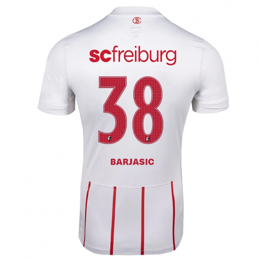 Danxen Dámské Josip Barjasic #38 Bílá Červená Žlutá Daleko Hráčské Dresy 2026/27 Dres