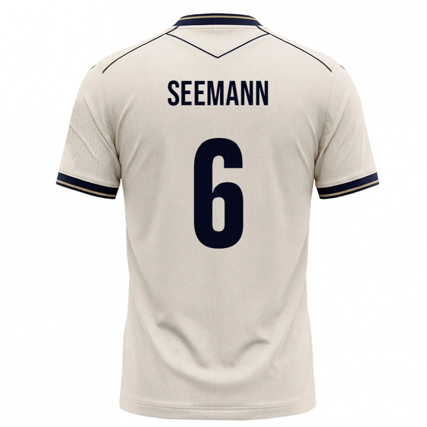 Danxen Dámské Elias Seemann #6 Bílá Modrá S Nádechem Daleko Hráčské Dresy 2026/27 Dres