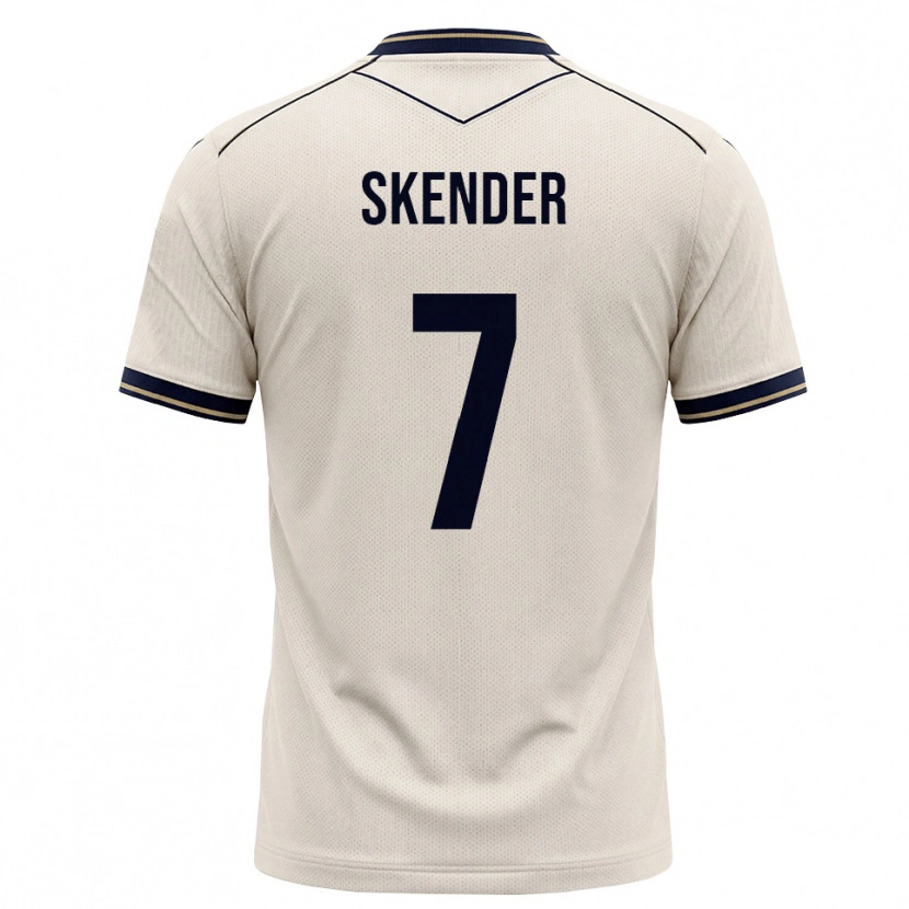 Danxen Dámské Alexandros Skender #7 Bílá Modrá S Nádechem Daleko Hráčské Dresy 2026/27 Dres