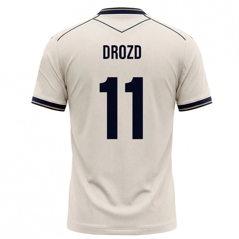 Danxen Dámské Nikita Drozd #11 Bílá Modrá S Nádechem Daleko Hráčské Dresy 2026/27 Dres