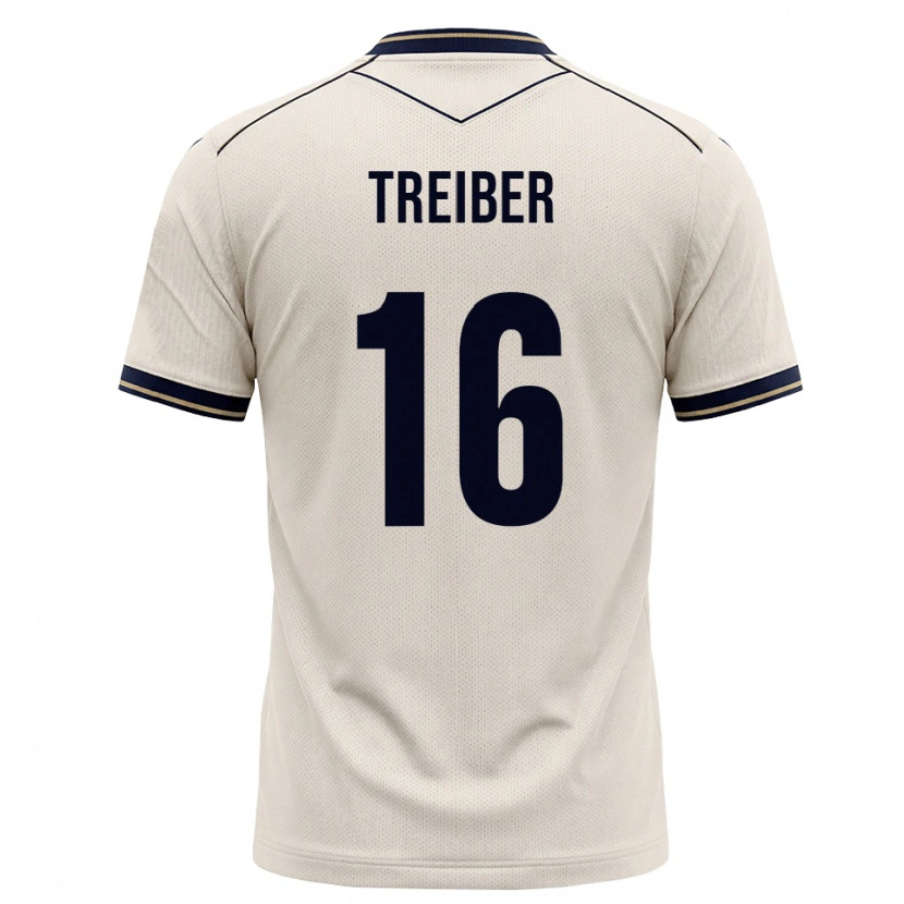Danxen Dámské Julian Treiber #16 Bílá Modrá S Nádechem Daleko Hráčské Dresy 2026/27 Dres