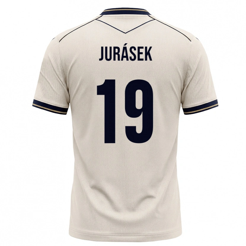 Danxen Dámské David Jurásek #19 Bílá Modrá S Nádechem Daleko Hráčské Dresy 2026/27 Dres