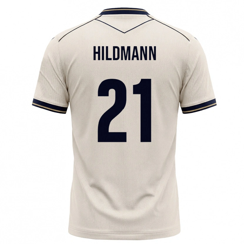 Danxen Dámské Timo Hildmann #21 Bílá Modrá S Nádechem Daleko Hráčské Dresy 2026/27 Dres
