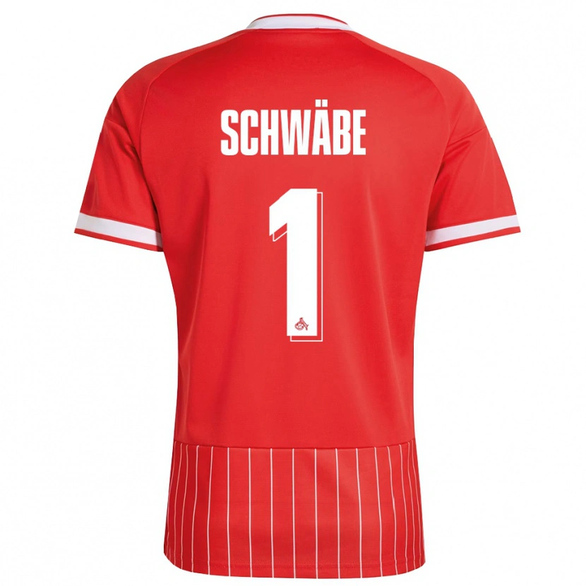 Danxen Dámské Marvin Schwäbe #1 Červená Bílá Zelená Daleko Hráčské Dresy 2026/27 Dres