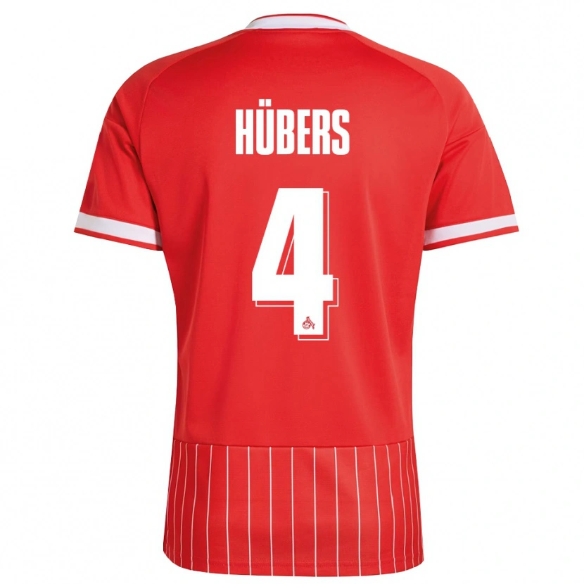 Danxen Dámské Timo Hübers #4 Červená Bílá Zelená Daleko Hráčské Dresy 2026/27 Dres
