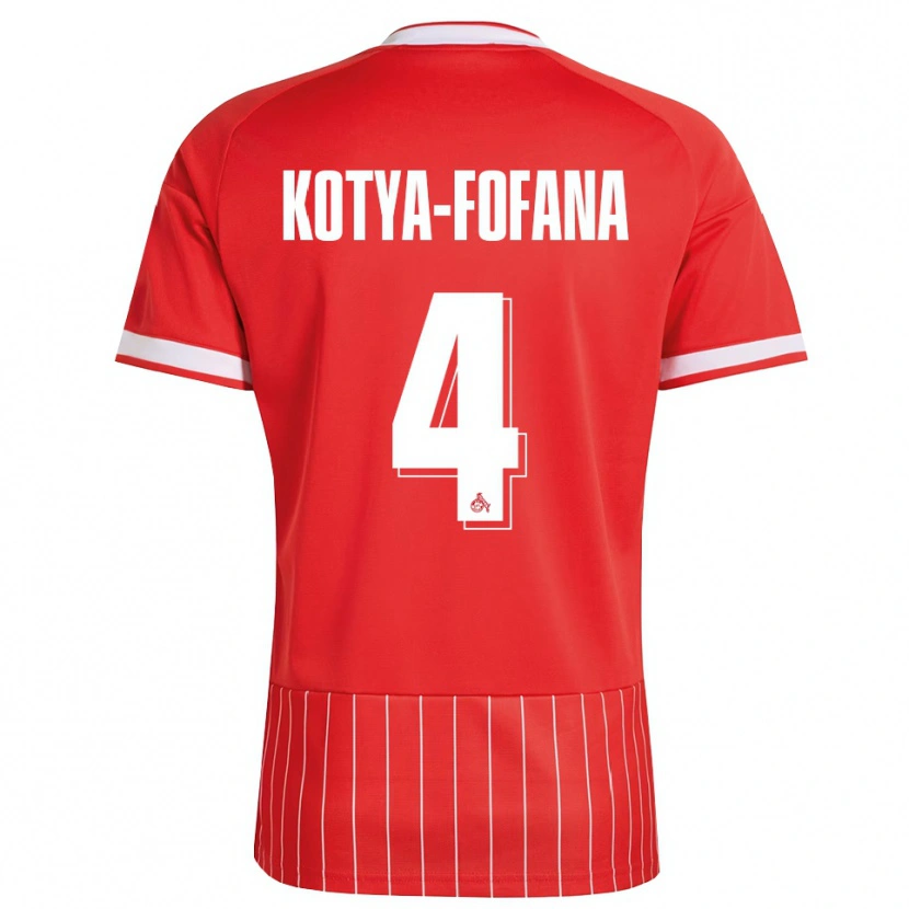 Danxen Dámské Assad Kotya-Fofana #4 Červená Bílá Zelená Daleko Hráčské Dresy 2026/27 Dres