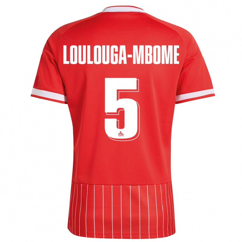 Danxen Dámské Pascal Loulouga-Mbome #5 Červená Bílá Zelená Daleko Hráčské Dresy 2026/27 Dres