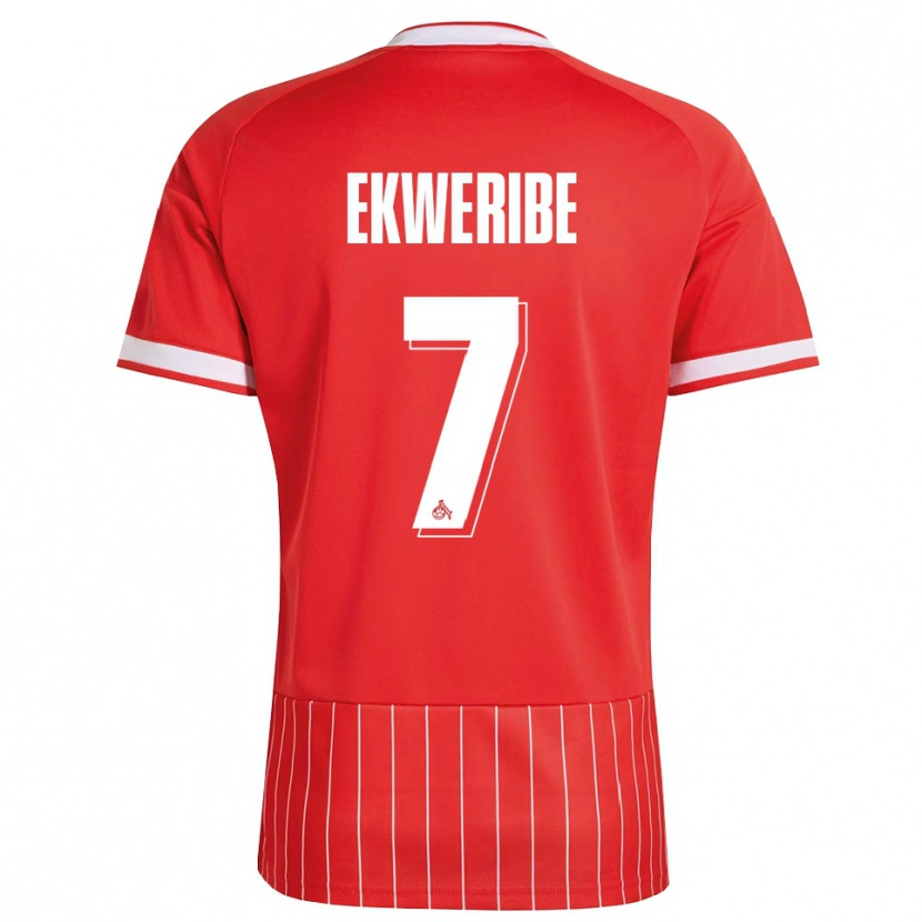 Danxen Dámské Kevin Ekweribe #7 Červená Bílá Zelená Daleko Hráčské Dresy 2026/27 Dres