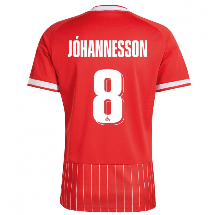 Danxen Dámské Ísak Jóhannesson #8 Červená Bílá Zelená Daleko Hráčské Dresy 2026/27 Dres