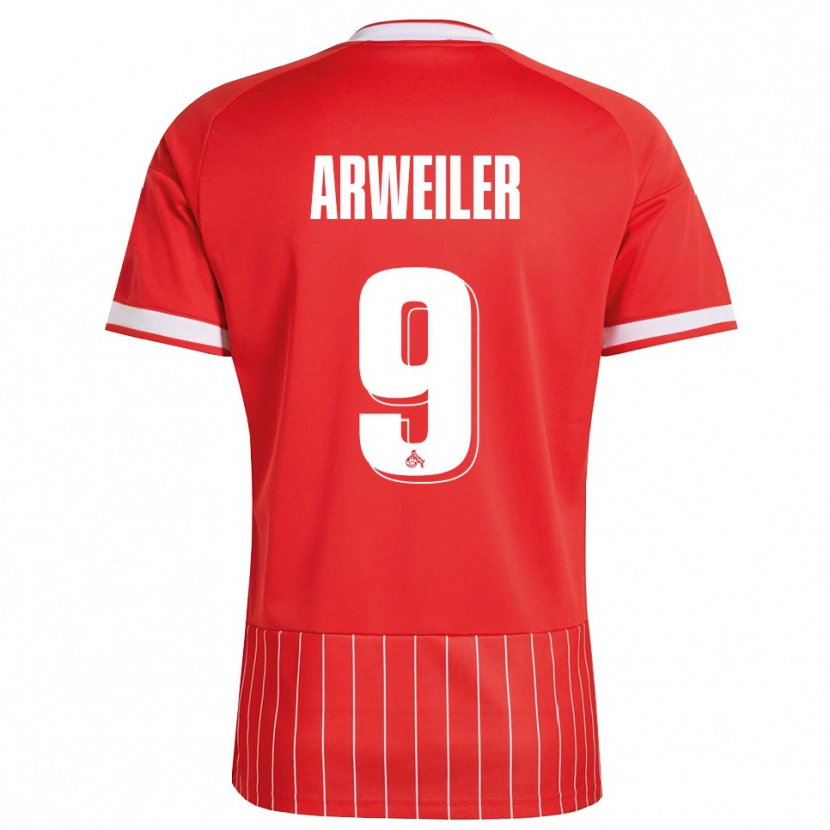Danxen Dámské Jonas Arweiler #9 Červená Bílá Zelená Daleko Hráčské Dresy 2026/27 Dres
