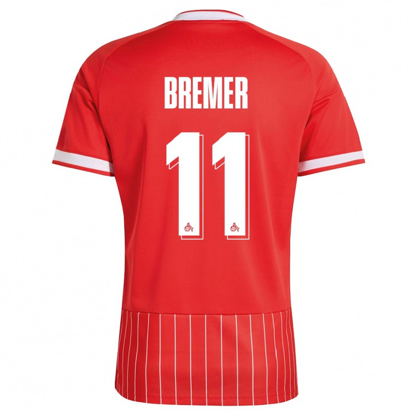 Danxen Dámské Pauline Bremer #11 Červená Bílá Zelená Daleko Hráčské Dresy 2026/27 Dres