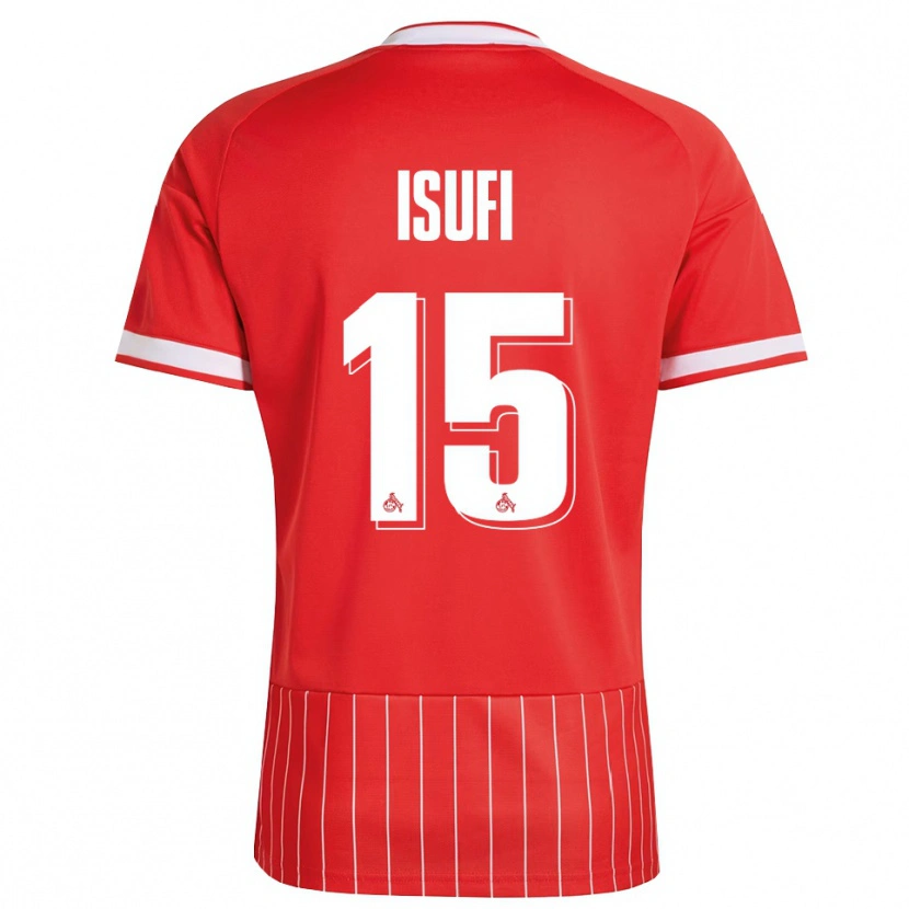 Danxen Dámské Leo Isufi #15 Červená Bílá Zelená Daleko Hráčské Dresy 2026/27 Dres