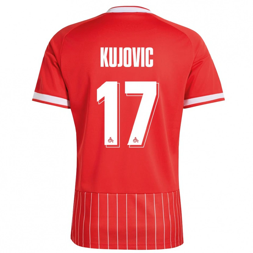 Danxen Dámské Emin Kujovic #17 Červená Bílá Zelená Daleko Hráčské Dresy 2026/27 Dres