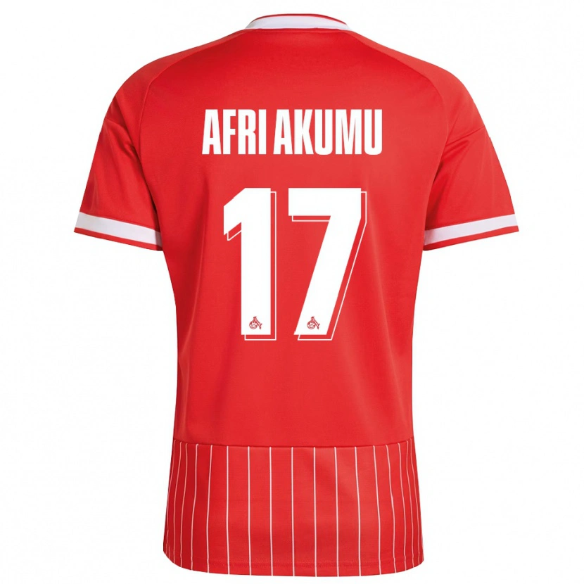 Danxen Dámské Maik Afri Akumu #17 Červená Bílá Zelená Daleko Hráčské Dresy 2026/27 Dres