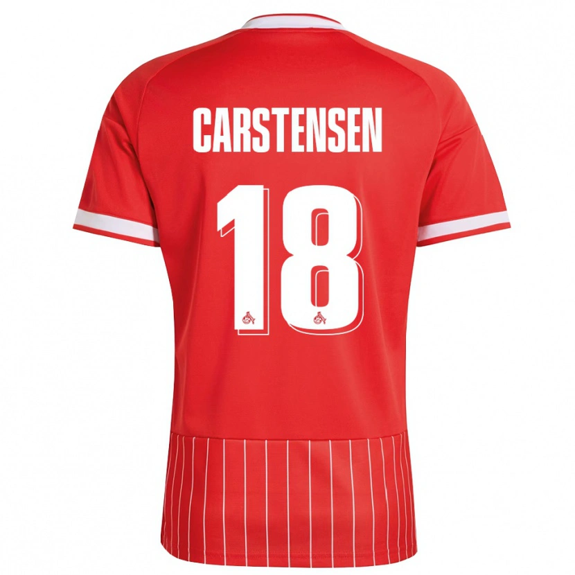 Danxen Dámské Rasmus Carstensen #18 Červená Bílá Zelená Daleko Hráčské Dresy 2026/27 Dres