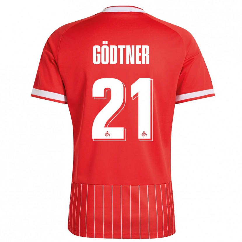 Danxen Dámské Matteo Gödtner #21 Červená Bílá Zelená Daleko Hráčské Dresy 2026/27 Dres