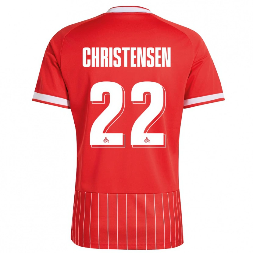 Danxen Dámské Jacob Christensen #22 Červená Bílá Zelená Daleko Hráčské Dresy 2026/27 Dres