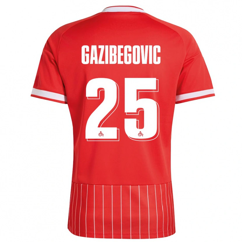Danxen Dámské Jusuf Gazibegovic #25 Červená Bílá Zelená Daleko Hráčské Dresy 2026/27 Dres