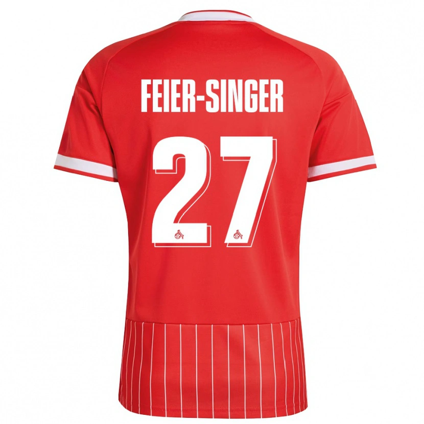 Danxen Dámské Laura Feier-Singer #27 Červená Bílá Zelená Daleko Hráčské Dresy 2026/27 Dres