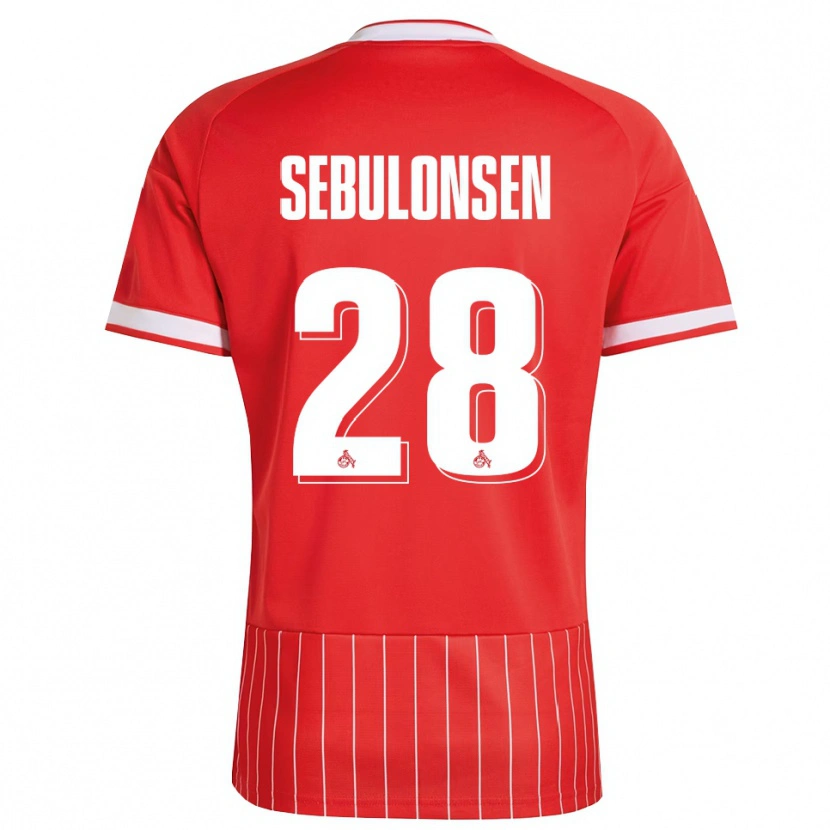 Danxen Dámské Sebastian Sebulonsen #28 Červená Bílá Zelená Daleko Hráčské Dresy 2026/27 Dres