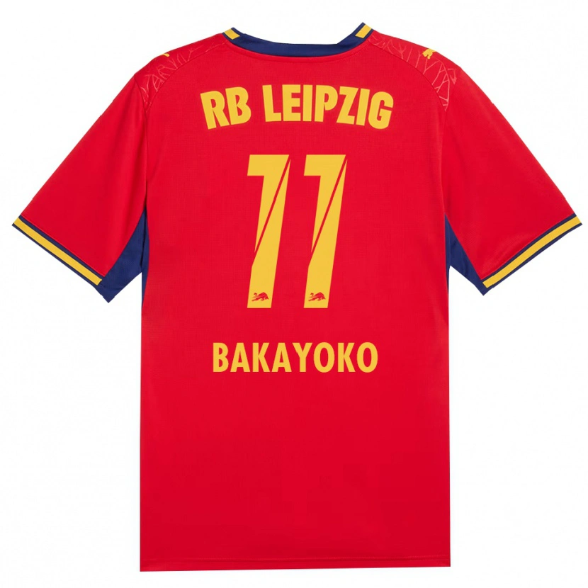 Danxen Dámské Johan Bakayoko #11 Červená Žlutá Královská Modř Daleko Hráčské Dresy 2026/27 Dres