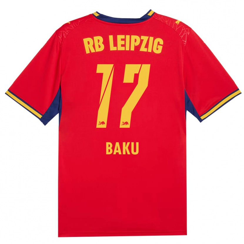 Danxen Dámské Ridle Baku #17 Červená Žlutá Královská Modř Daleko Hráčské Dresy 2026/27 Dres