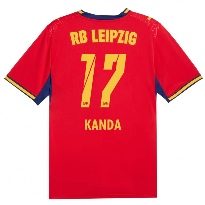Danxen Dámské Taito Kanda #17 Červená Žlutá Královská Modř Daleko Hráčské Dresy 2026/27 Dres