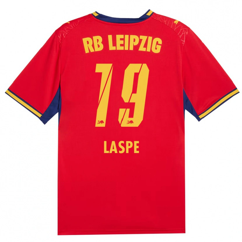 Danxen Dámské Hannes Laspe #19 Červená Žlutá Královská Modř Daleko Hráčské Dresy 2026/27 Dres
