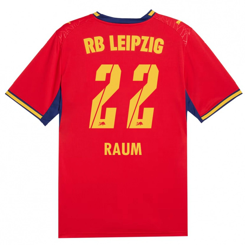 Danxen Dámské David Raum #22 Červená Žlutá Královská Modř Daleko Hráčské Dresy 2026/27 Dres