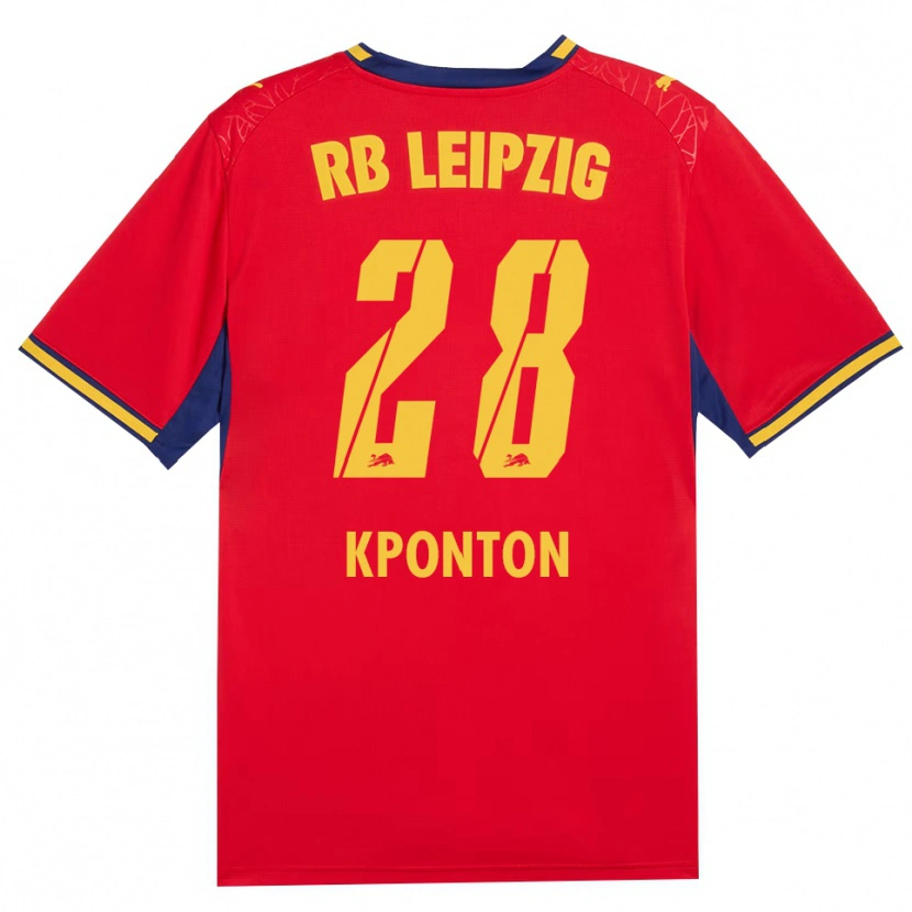 Danxen Dámské Marwan Kponton #28 Červená Žlutá Královská Modř Daleko Hráčské Dresy 2026/27 Dres