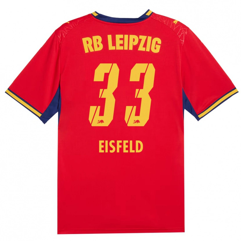 Danxen Dámské Tom Eisfeld #33 Červená Žlutá Královská Modř Daleko Hráčské Dresy 2026/27 Dres