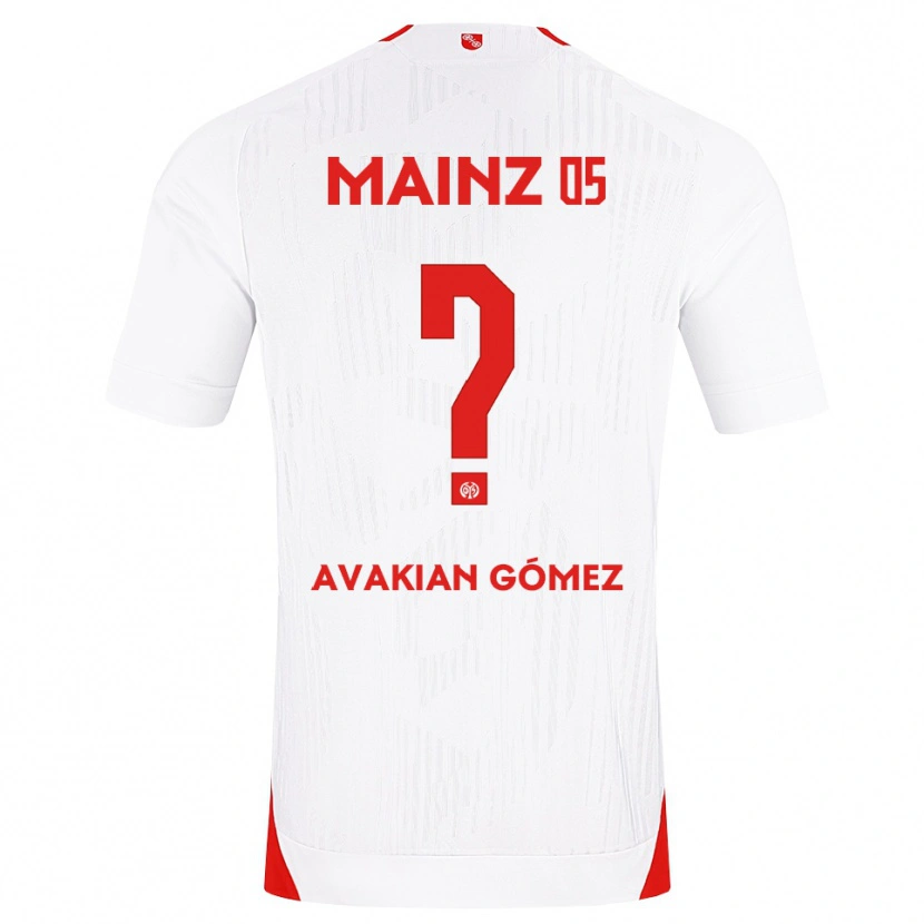Danxen Dámské Román Avakian Gómez #0 Bílá Červená Žlutá Daleko Hráčské Dresy 2026/27 Dres