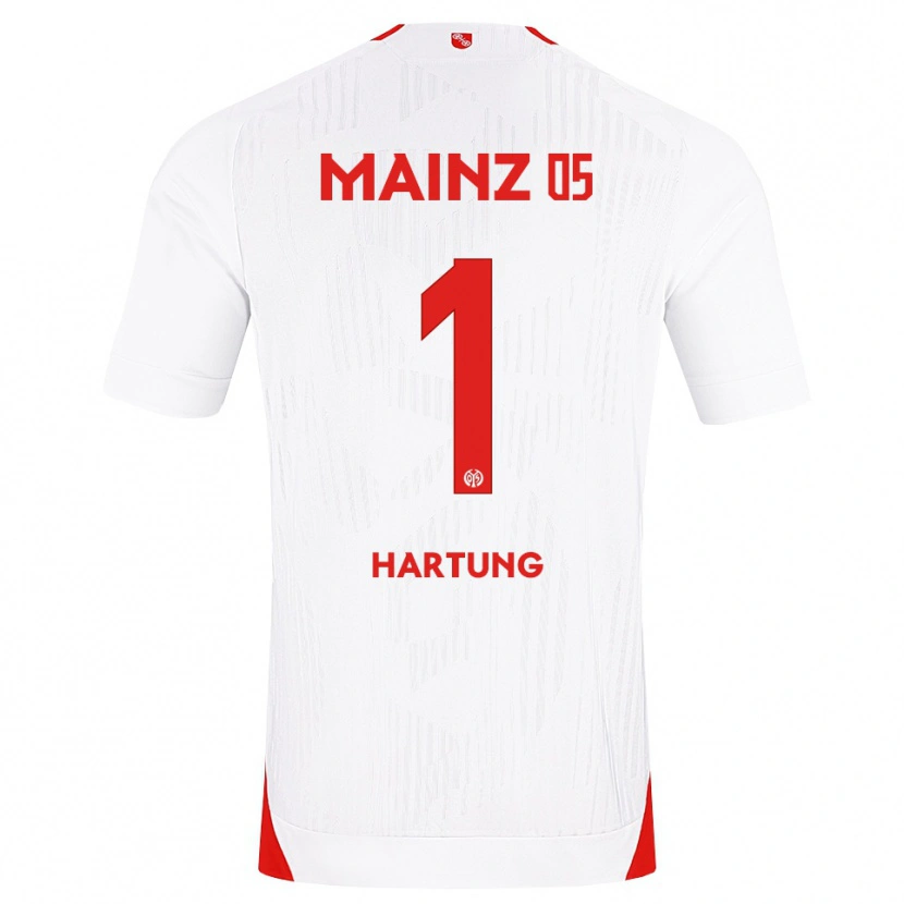 Danxen Dámské Nick Hartung #1 Bílá Červená Žlutá Daleko Hráčské Dresy 2026/27 Dres