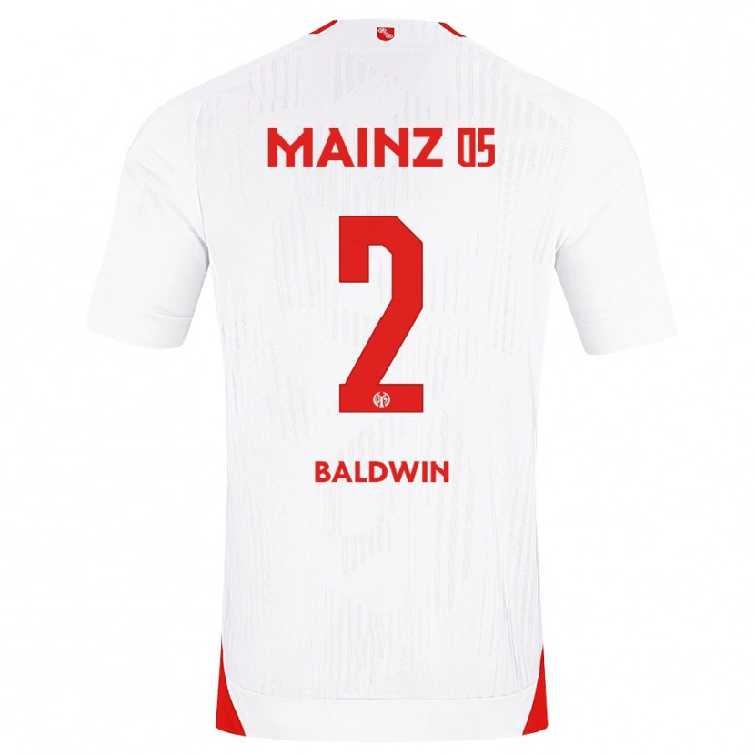 Danxen Dámské Justin Baldwin #2 Bílá Červená Žlutá Daleko Hráčské Dresy 2026/27 Dres