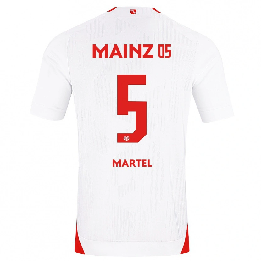 Danxen Dámské Eric Martel #5 Bílá Červená Žlutá Daleko Hráčské Dresy 2026/27 Dres
