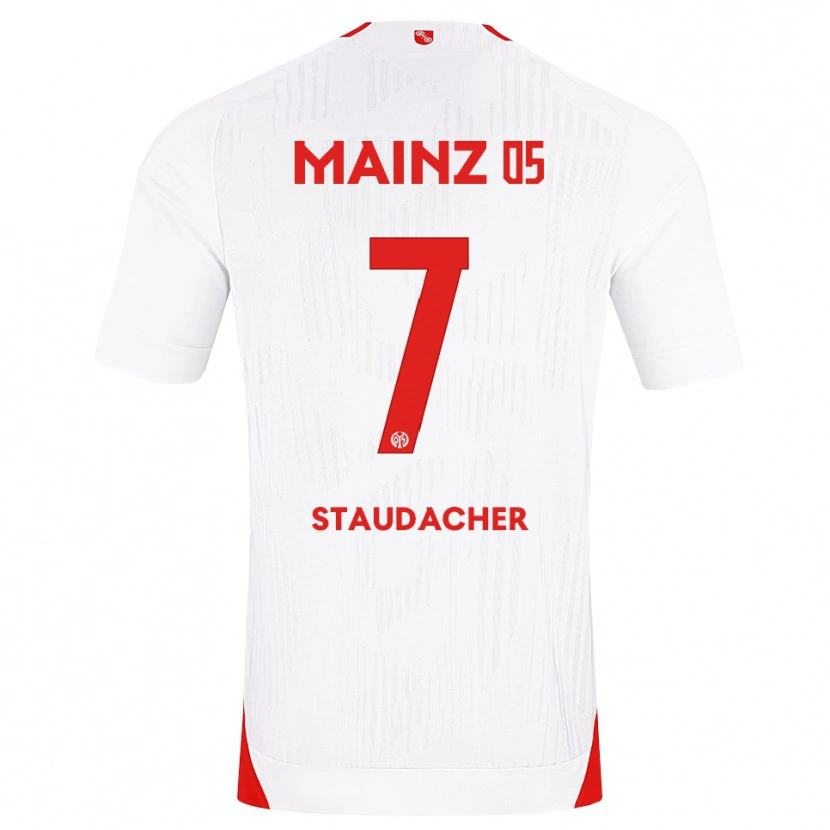 Danxen Dámské Leon Staudacher #7 Bílá Červená Žlutá Daleko Hráčské Dresy 2026/27 Dres
