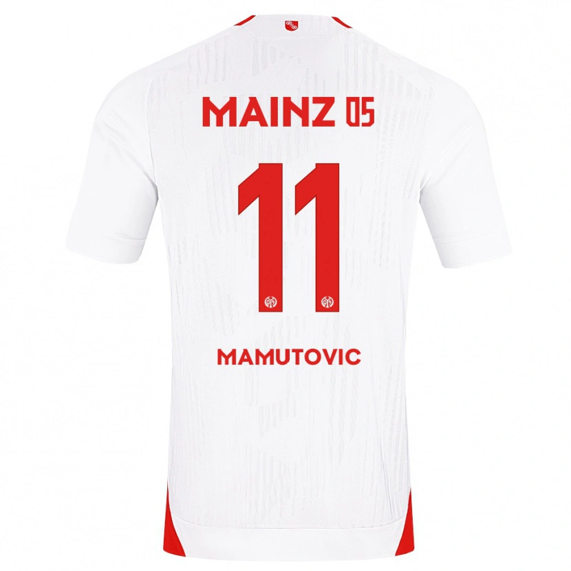 Danxen Dámské David Mamutovic #11 Bílá Červená Žlutá Daleko Hráčské Dresy 2026/27 Dres