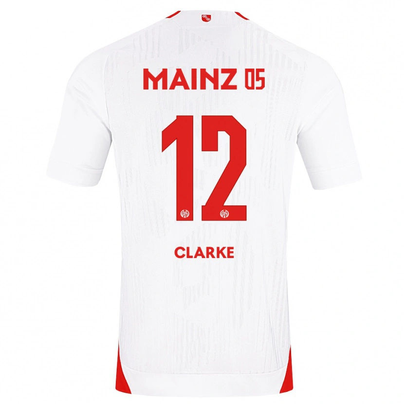Danxen Dámské Sarah Clarke #12 Bílá Červená Žlutá Daleko Hráčské Dresy 2026/27 Dres