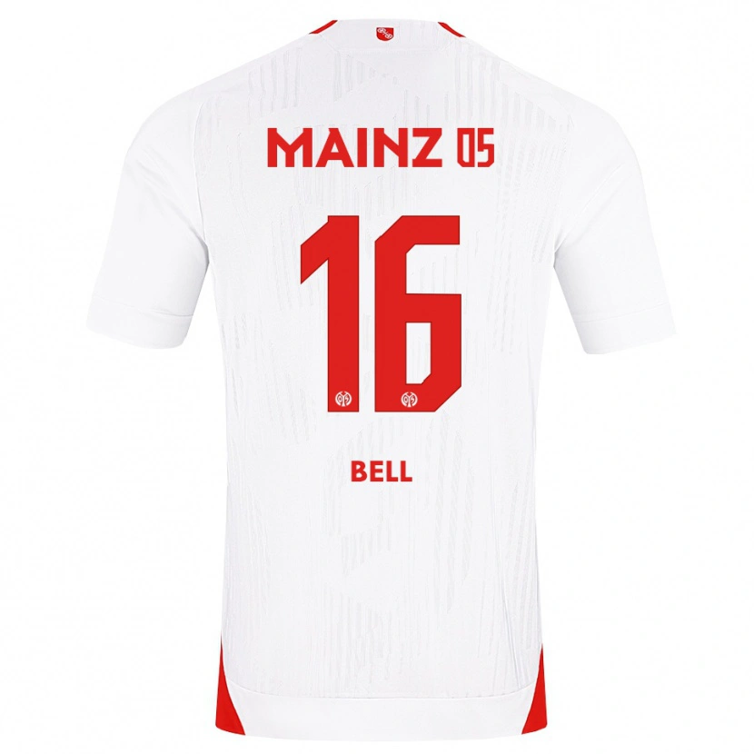 Danxen Dámské Stefan Bell #16 Bílá Červená Žlutá Daleko Hráčské Dresy 2026/27 Dres
