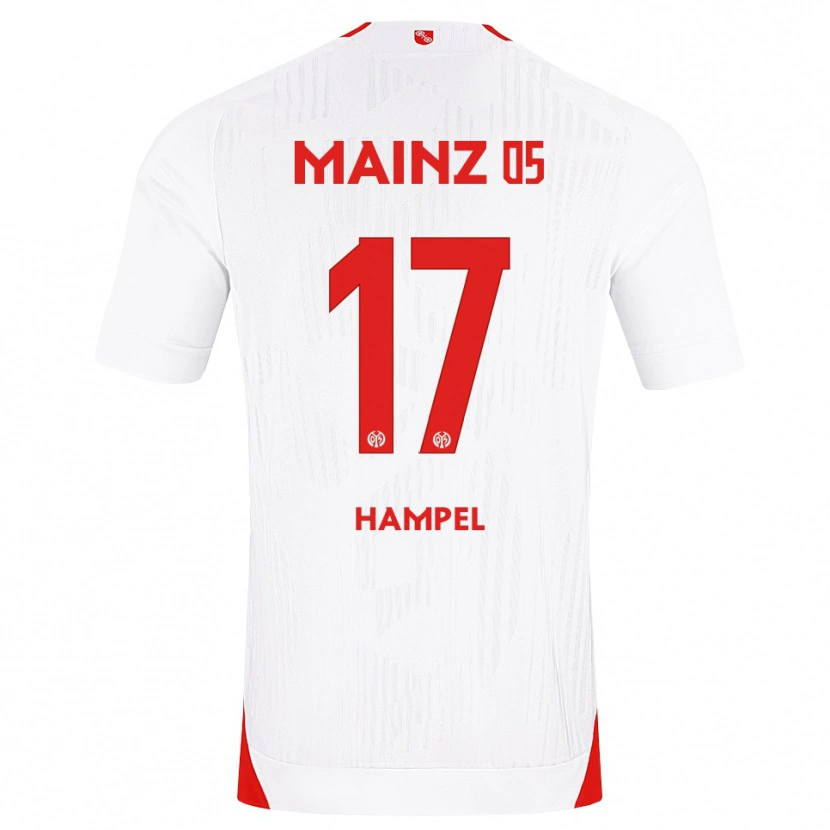 Danxen Dámské Luca Hampel #17 Bílá Červená Žlutá Daleko Hráčské Dresy 2026/27 Dres