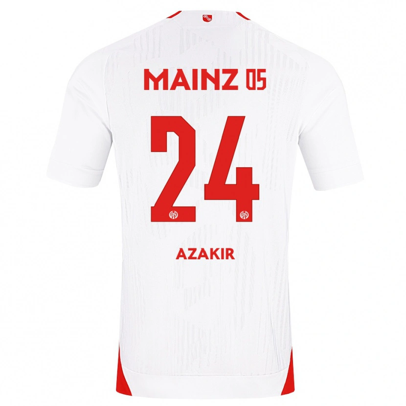 Danxen Dámské Dennis Azakir #24 Bílá Červená Žlutá Daleko Hráčské Dresy 2026/27 Dres