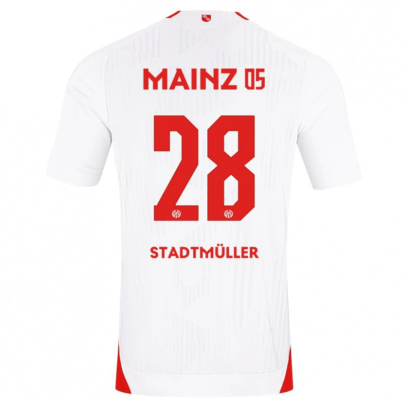Danxen Dámské Elias Stadtmüller #28 Bílá Červená Žlutá Daleko Hráčské Dresy 2026/27 Dres