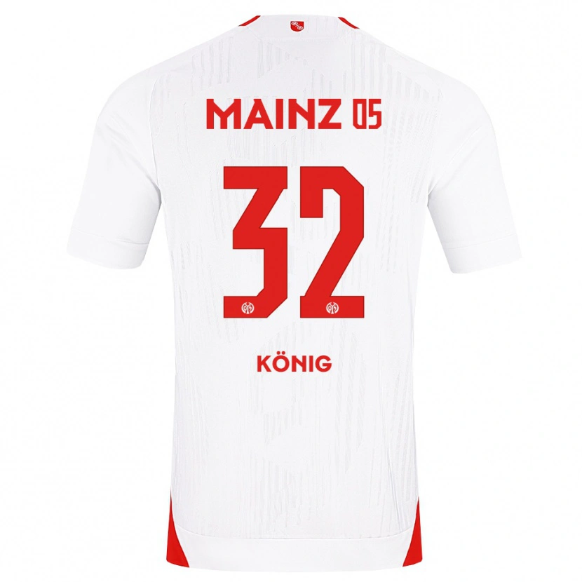 Danxen Dámské Raúl König #32 Bílá Červená Žlutá Daleko Hráčské Dresy 2026/27 Dres