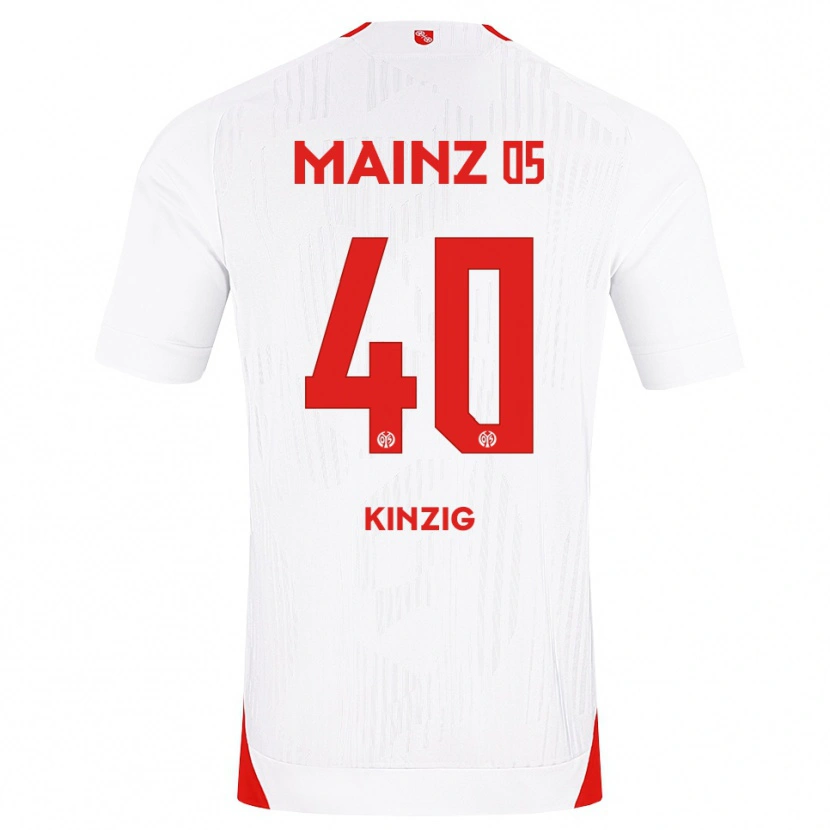 Danxen Dámské Maximilian Kinzig #40 Bílá Červená Žlutá Daleko Hráčské Dresy 2026/27 Dres