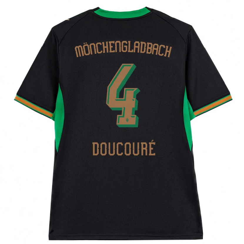 Danxen Dámské Mamadou Doucoure #4 Černá Oranžová Zelená Hnědá Daleko Hráčské Dresy 2026/27 Dres